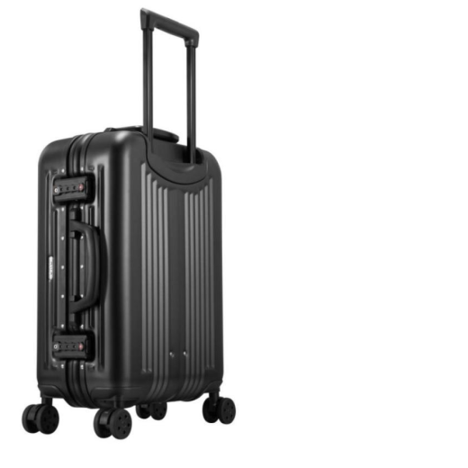 TSA customs lock business black all - aluminum durable trunk travel case