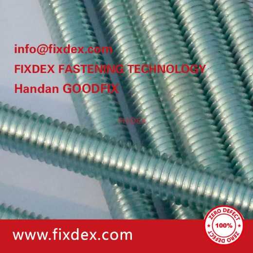 zinc plated Carbon Steel DIN975 Threaded Rod factory in china