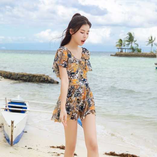 South Korea's Instagram-inspired one-piece conservative bathing suit for women is sexy with small breasts