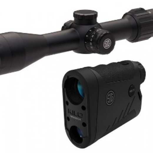 Sig Sauer SIERRA3BDX 4.5-14x44mm Riflescope Combo Kit w/ Sig Sauer KILO1800BDX 6x22mm Laser Rangefinder