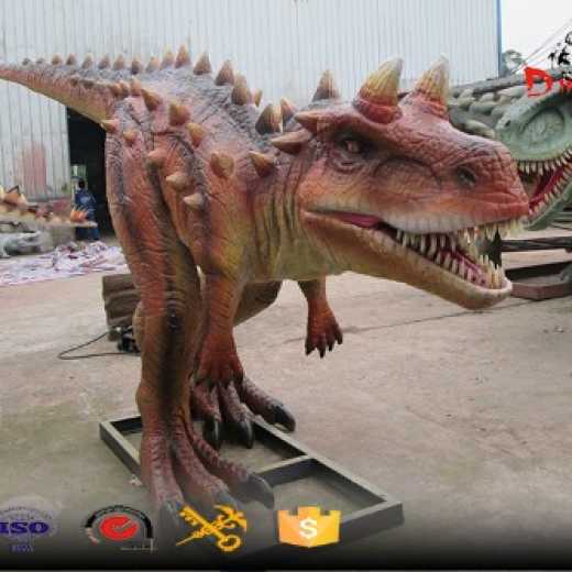 medium size animatronic dinosaure simulation outdoor decoration model
