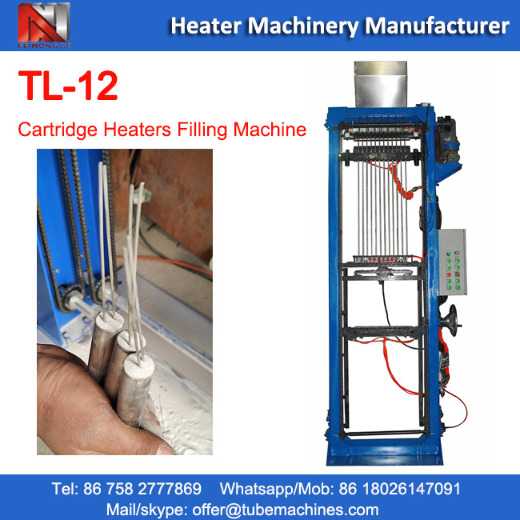 TL-12 Cartridge heaters MGO powder Filling machine 12 station