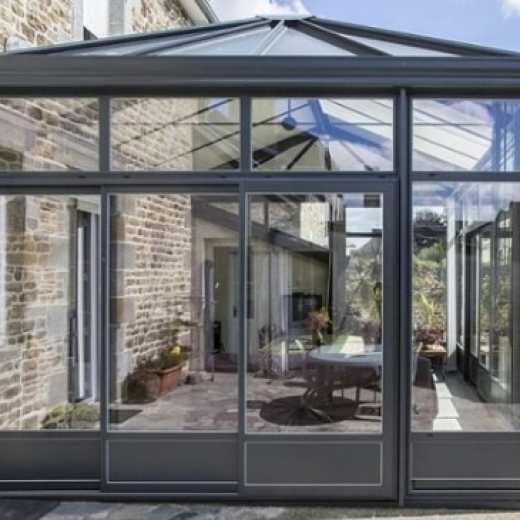 Double glazing exterior PVC roof aluminum green house