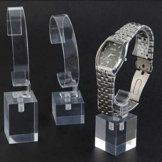 Customize luxury clear acryl plexiglass watch display stand