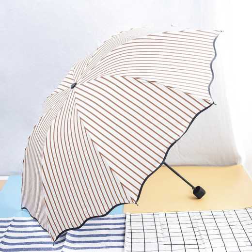 Stripe umbrellas double fold vinyl for shading