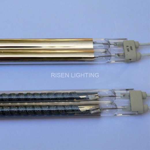 Gold Twin Tube Carbon Heat Lamp