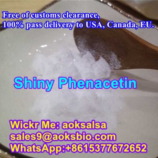 Shiny phenactin powder cas 62-44-2 phenacetin China supplier with best price
