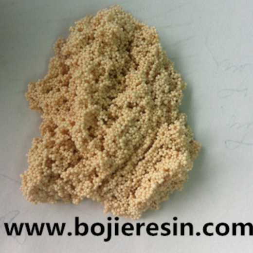 Fluorine removal ion exchange resin