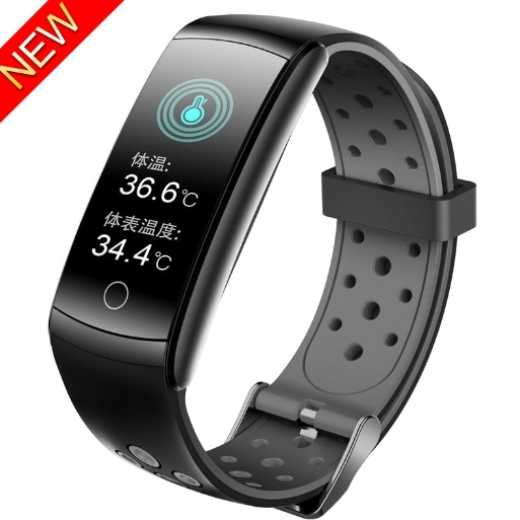 Q8T Temperature Measurement Smart Band heart Rate Monitoring Sports Smart Watch
