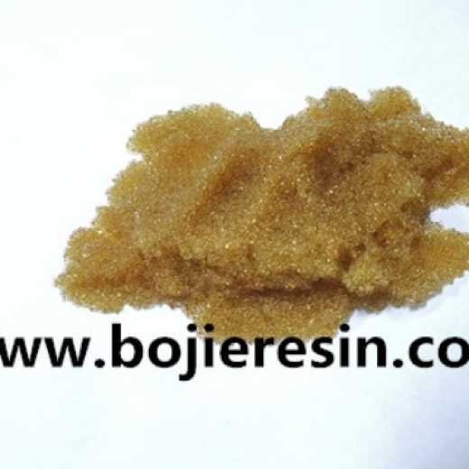 Ion exchange resin for lead removal