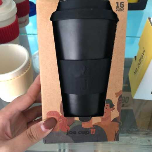 Eco friendly BPA free bamboo fibre reusable travel mug with lid silicone protective