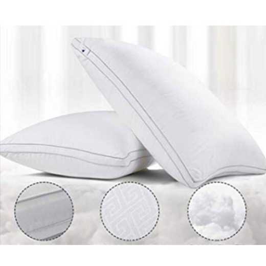 Soft & Medium Down Alternative Microfiber Pillow with Cotton Fabric