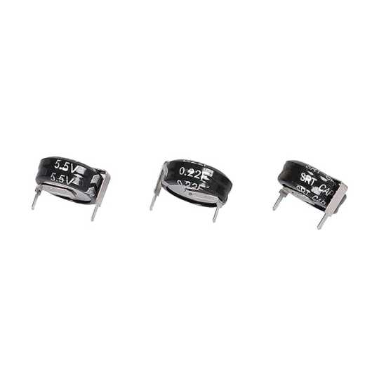 SiRuite Supercapacitor 5.5V 0.22F C type low internal resistance, low leakage current 8000 PCS