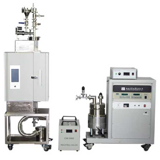Ultrasonic Spray Pyrolysis Vertical Tube Furnace with Spray Nozzle and Volumetric Solid Powder Feeder