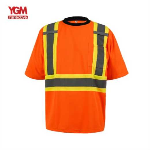 Hi vis safety reflective t-shirt custom coveralls