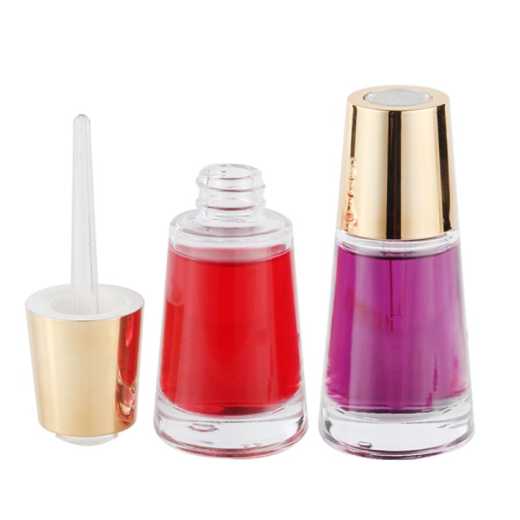 Fashionable 30Ml Glass Cosmetic Flat Shoulder Serum Dropper Bottle