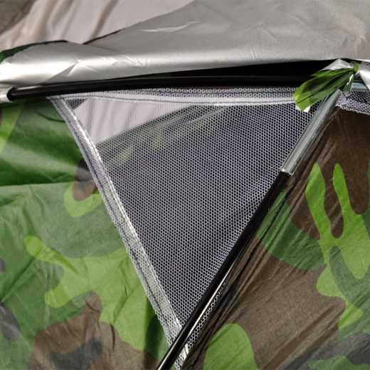 Two-man single-layer camouflage tent
