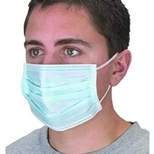 3 Ply Surgical Mask Pollution, Virus Protection Disposable Earloop Medical Face Masks (Pack Of 10) 