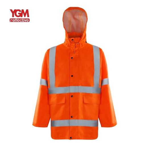 Hi vis safety jacket coveralls workwear with reflective tape