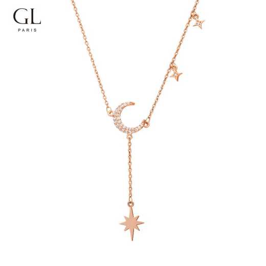 GL fashion Star moon necklace