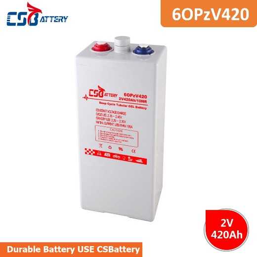 Csbattery 2V420ah Top Sell Battery for Marine/Powered-Heater/Generator/Electric-Forklift-Truck/Vs: H