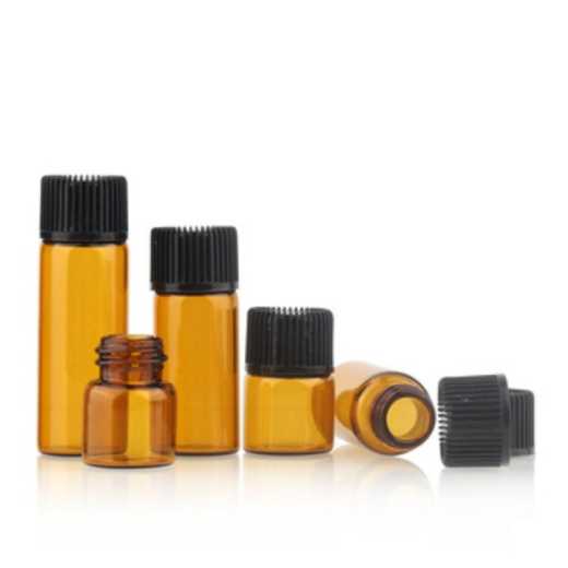 2ML Sample Test Small Essential Oil Bottles Glass Test Vial  