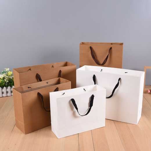Custom high-end bow bag clothing bag clothing shopping gift wrap tote bag