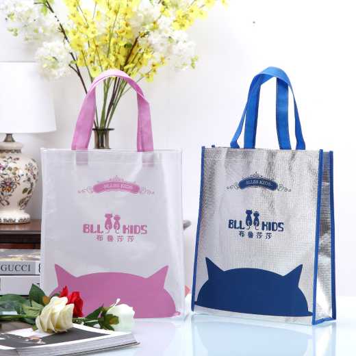 Non-woven cloth tote clothing store packing bags Shopping gift bags advertising bags wholesale customizable