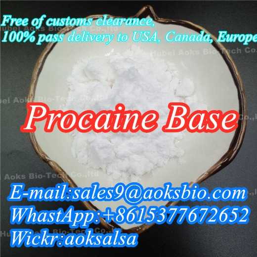 Procaine base cas 59-46-1 procaine powder China supplier with best price safe delivery