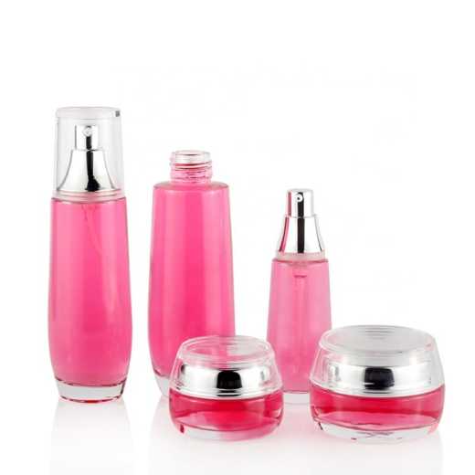 Best Selling 40Ml 100Ml Packaging Container Glass Cosmetic Bottle Set