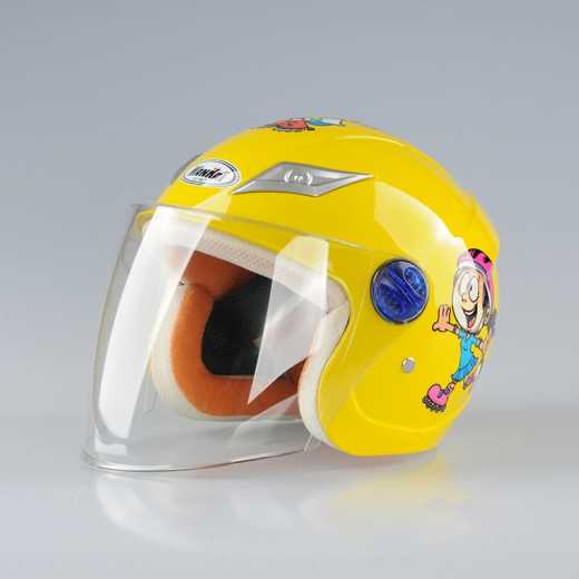 DEFE Children's Safety Helmet Children's Half Helmet PP and Lens PET Safe, Fashion and Durable