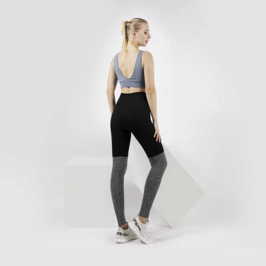 Matching color two-color nude + yoga quick dry high-waisted tights
