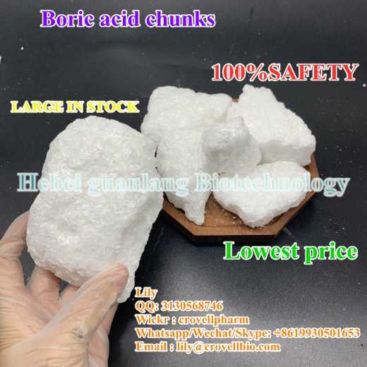 Boric acid chunks large in stock high purity 99% WICKR crovellpharm