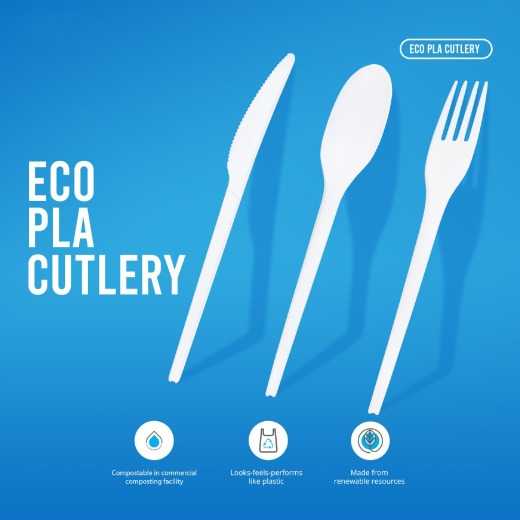 PLA Eco Friendly Cutlery Biodegradable