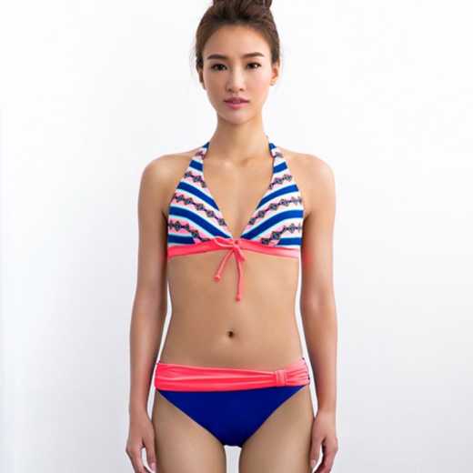 Sisia fashion swimsuit with colorful striped lacing bikini