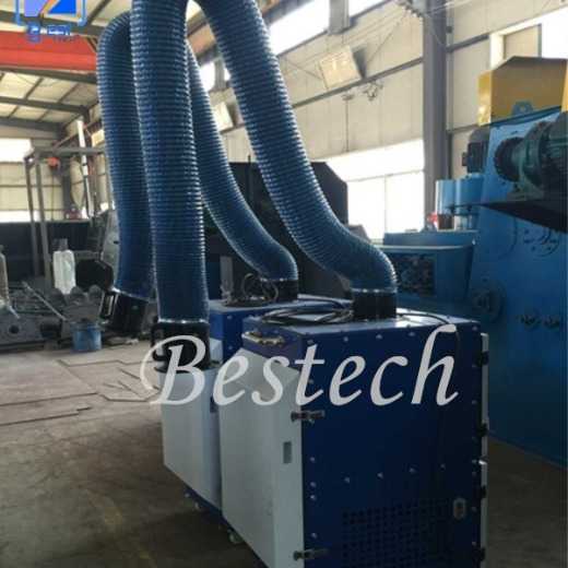 welding fume filter cartridge dust collector with mobile arm 