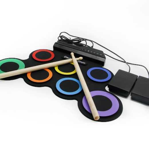 iword G3002R Colorful Portable Electronic Drum Set Without Speaker
