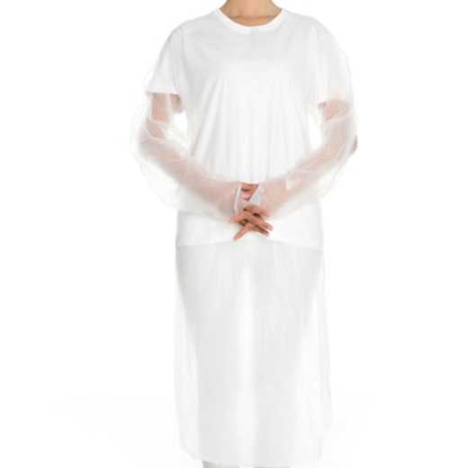 Disposable CPE Gown (White)