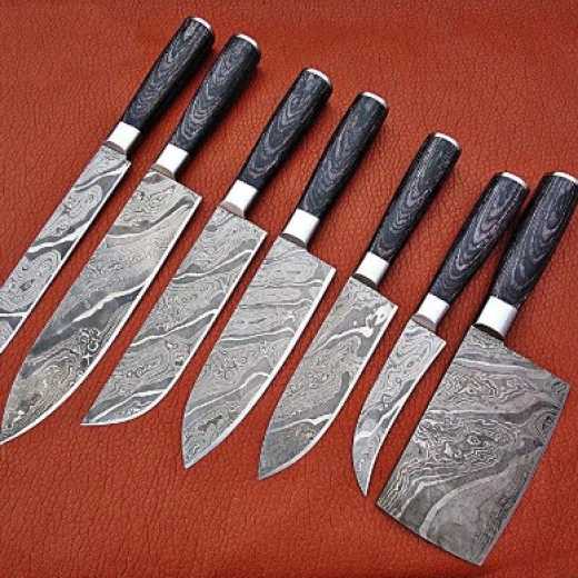 Chef / Kitchen knives set 7 Pieces