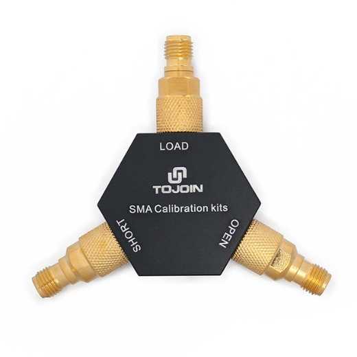 SMA-K Gold-Plated Brass Calibrator for Network Analyzers with Open, Short & Load