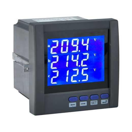 Multifunctional power meter, plastic casing, internal circuit board