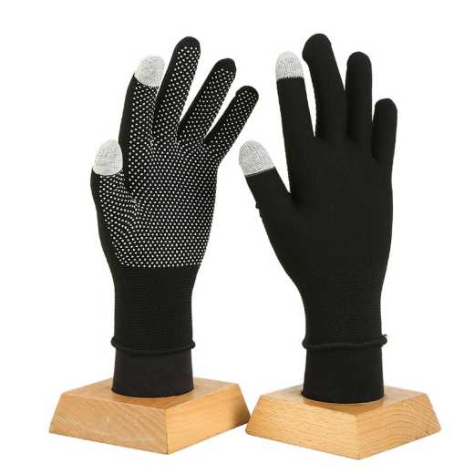 Hengjia nylon touch screen gloves, fine glue anti-slip, men and women summer thin breathable work wear resistant anti-slip fishing outdoor driving gloves