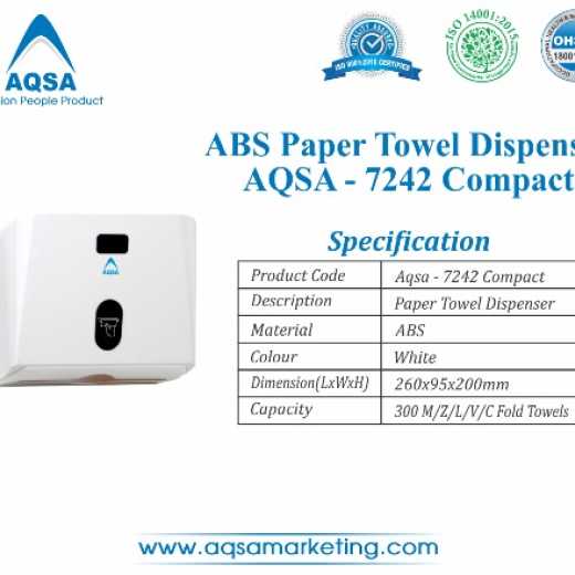 ABS  Paper  Towel  Dispensers (AQSA – 7242)  Compact 