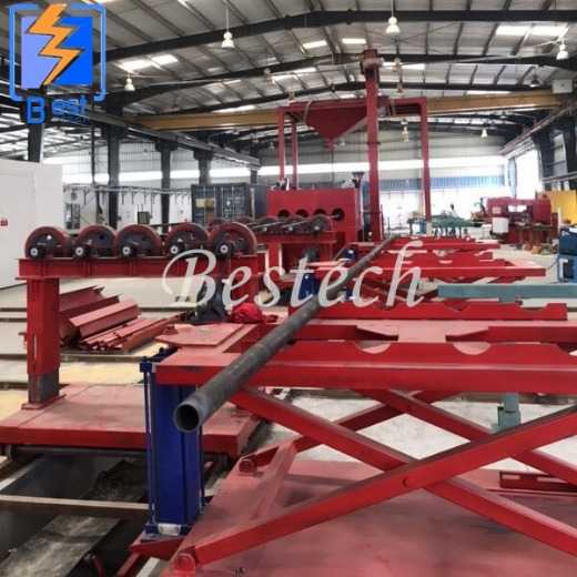 Round Steel Pipe Outer Wall Shot Blasting Machine