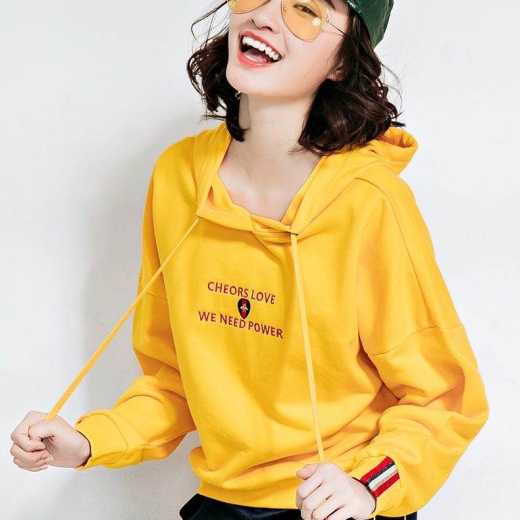 Hot selling hoodie hoodie for women with loose bf fashion tops