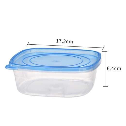 Plastic 2 packages of food grade crisper 1.5L labeled with 750ML