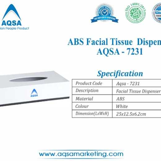 ABS Facial Tissue Dispenser (AQSA – 7231 ) 