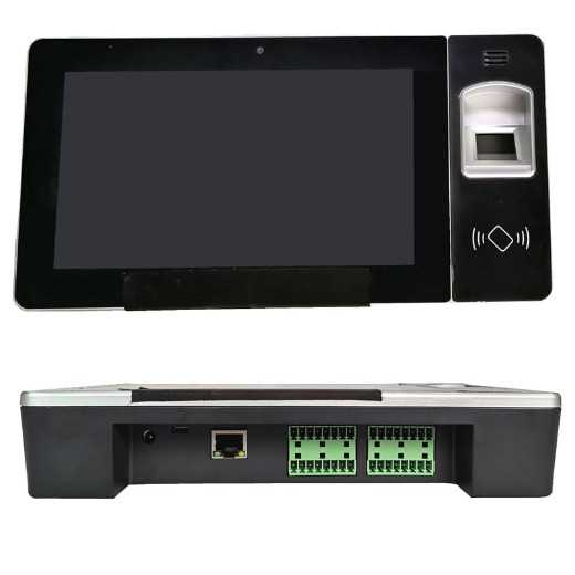 7 inch front NFC RJ45 Serial port RS232 Optical fingerprint  tablet pc with Wall-mount VESA