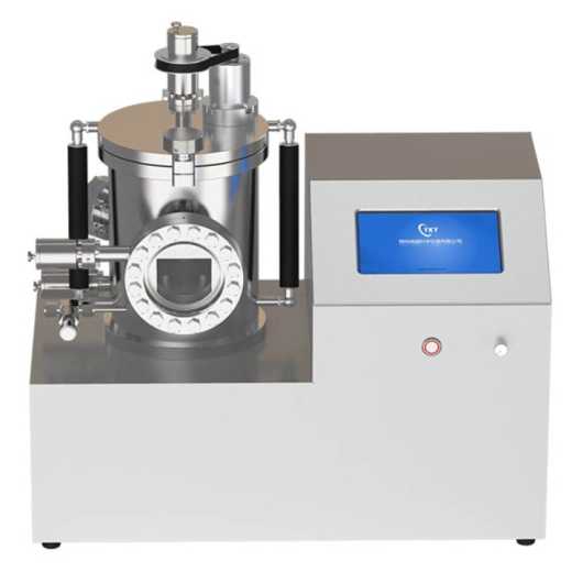 Small high vacuum thermal evaporation coater for coating metal films