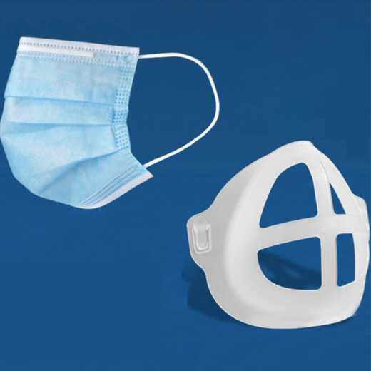 Mask artifact For male and female adults and children in the bracket without sticking to the nose and nose support for students mask artifact can be repeatedly used 5 sets